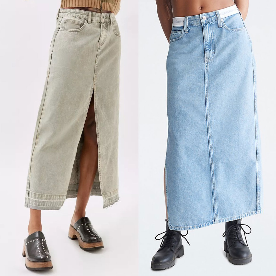 Shop Spring 2023’s Favorite Fashion Trend, AKA the Denim Maxi Skirt